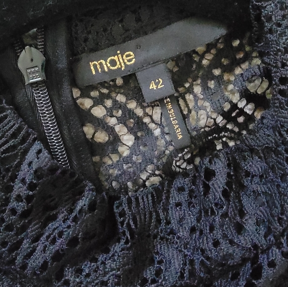 Maje Izona lace panel jumpsuit - Picture 4 of 5